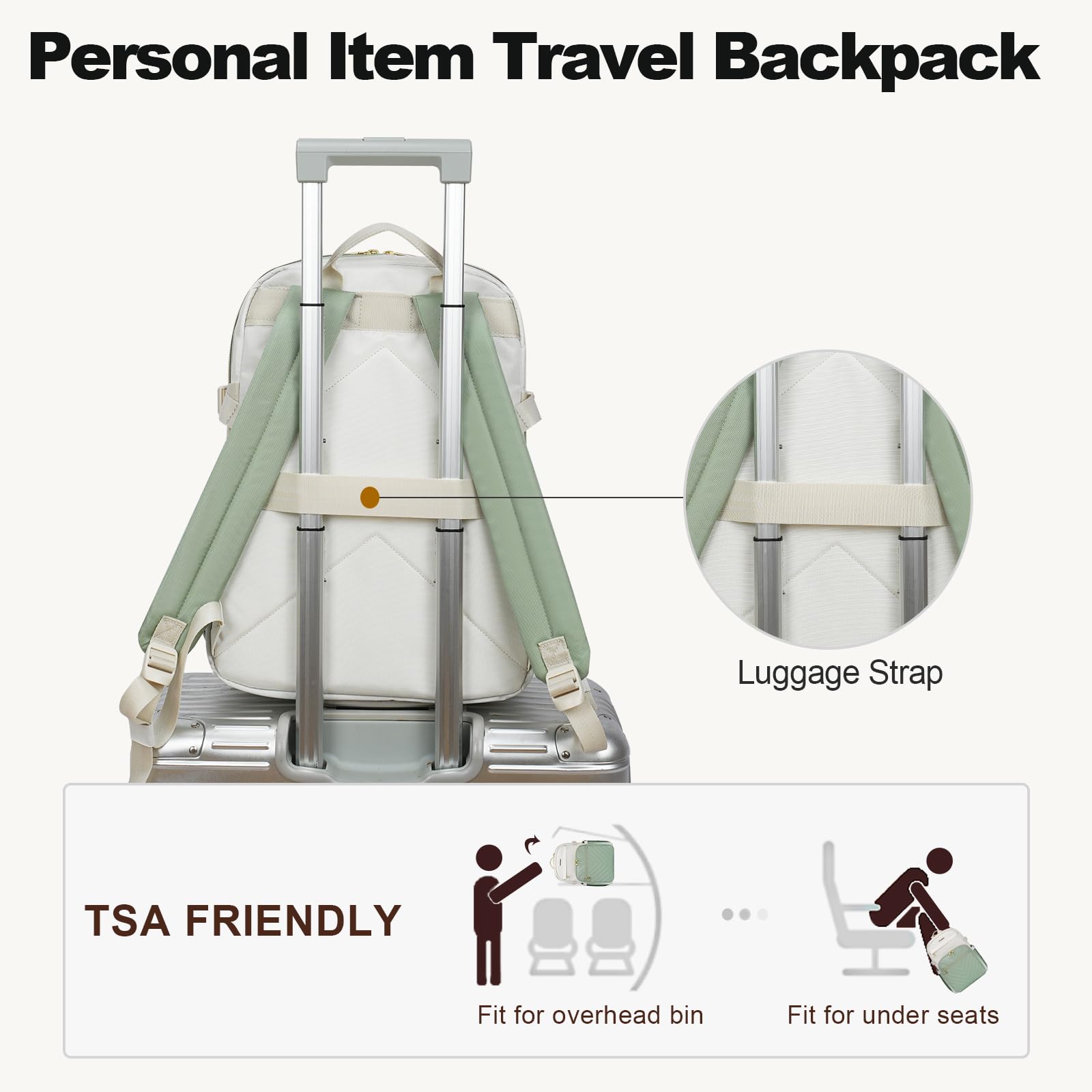 Amazon.com: VANKEAN 15.6 Inch Laptop Backpack for Women Large